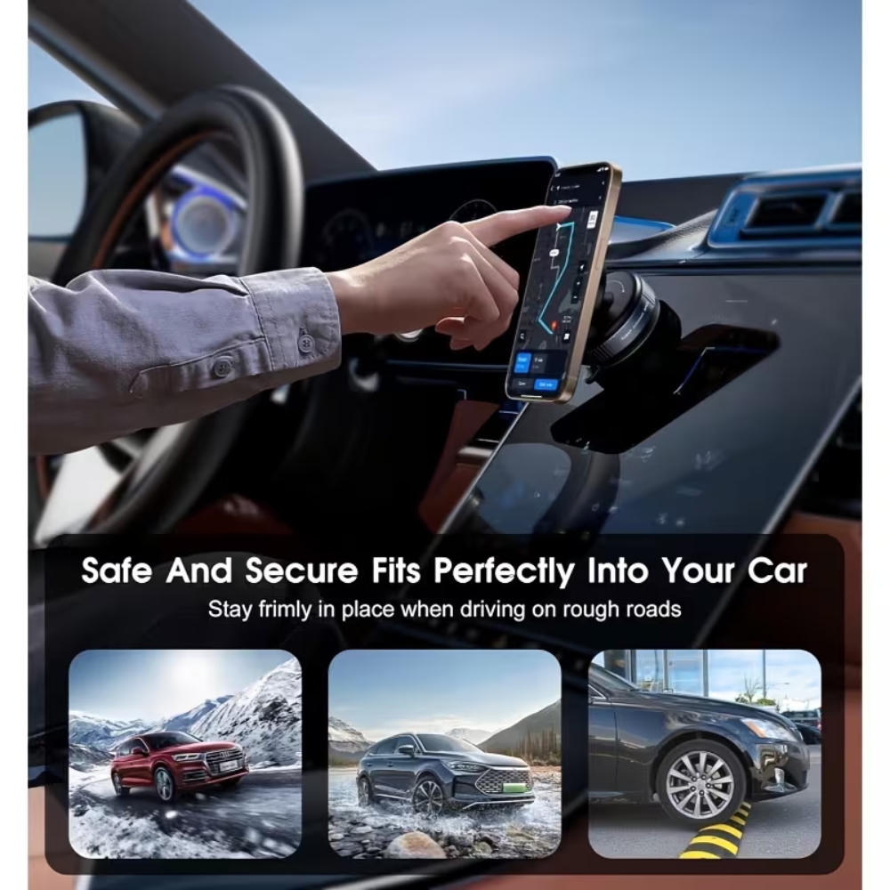 360°Adjustable Magnetic Car Phone Holder (2) 360°Adjustable Magnetic Car Phone Holder - Image 1