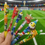 World cup 2026 mascot ballpoint pens, 6 pack