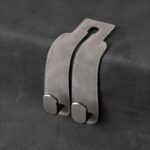 Faux Leather Car Back Concealed Metal Hook Design