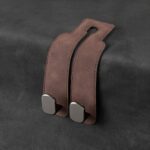 Faux Leather Car Back Concealed Metal Hook Design