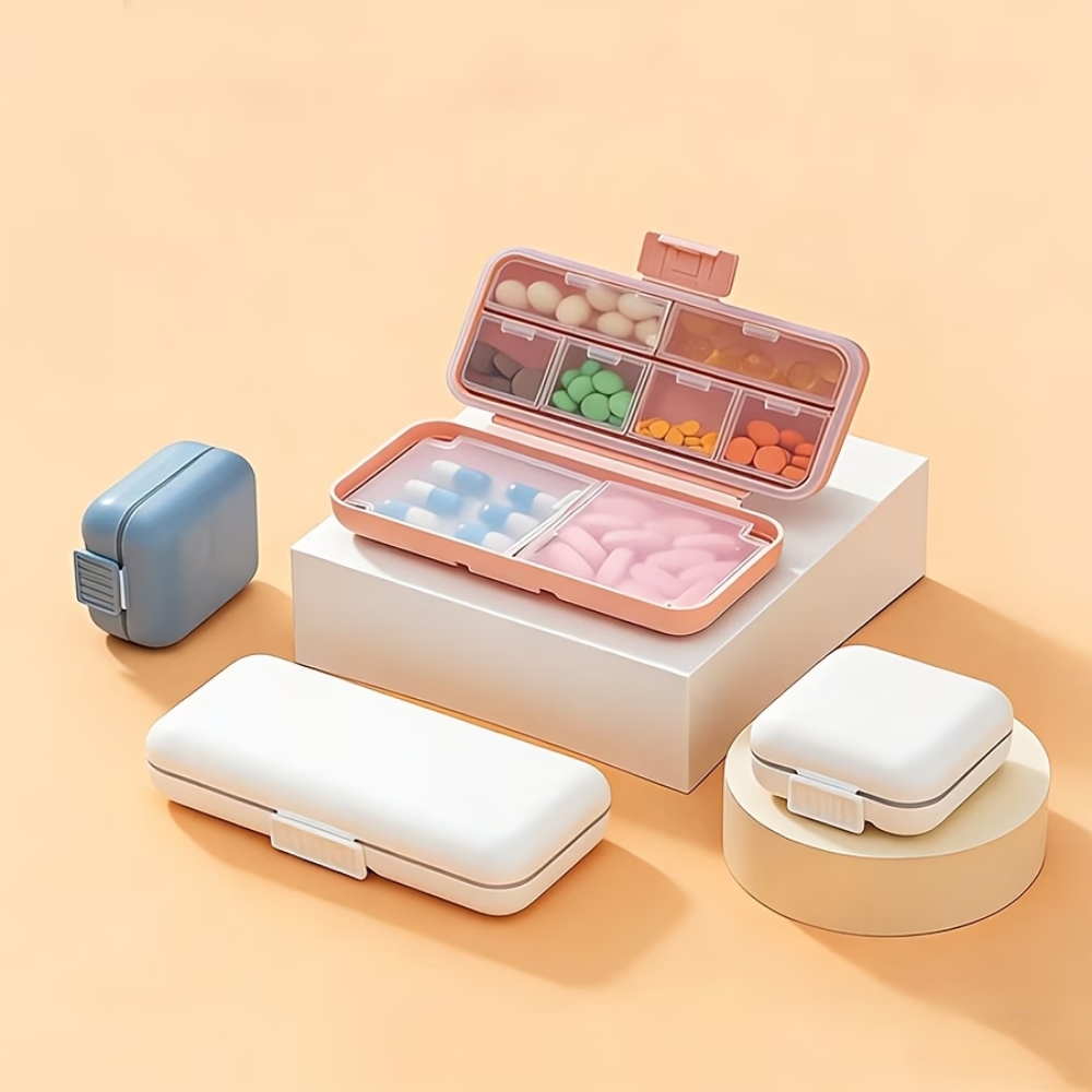 Portable Pill Organizer Box