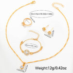 Women’s minimalist quartz watch with jewellery set, 1 unit - Image 8