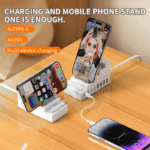 Multi-port phone charging station & stand, 1 unit - Image 2