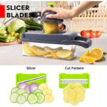 Multi-functional vegetable & fruit chopper, 1 unit - Image 10