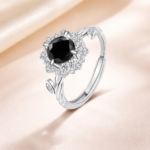 Tancise adjustable classic 925 sterling silver moissanite ring, 1 unit - Image 6