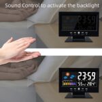 LED digital alarm clock weather station temperature display, 1 unit - Image 5