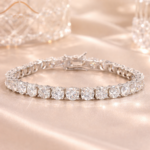 S925 silver moissanite tennis bracelet, 1 unit - Image 3