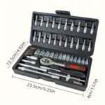 Machine tools set, complete automotive repair tool kit, 46 pack - Image 4