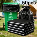 Heavy-duty black garbage bags, 50 pack