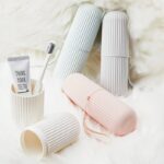Portable travel toothbrush holder & washing cup set, 1 unit - Image 3