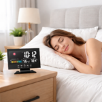 LED digital alarm clock weather station temperature display, 1 unit