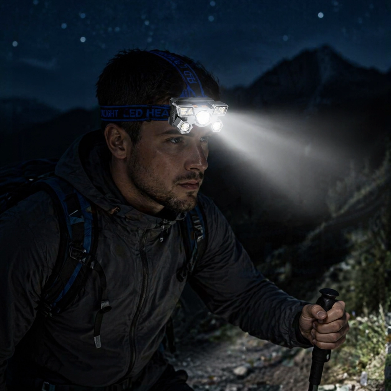 NATG154 Portable 5LED Headlight – Versatile, Rechargeable & Convenient - Image 1