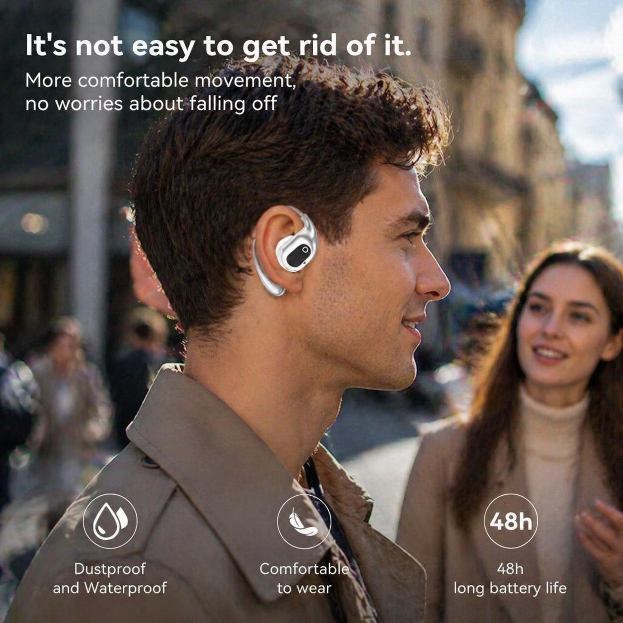NATG157 AI real-time translation headset, 1 unit - Image 1
