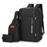 Three-piece set: laptop bag, chest bag, and wallet, 1 unit - Image 4