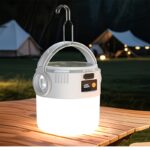 2-in-1 solar & USB rechargeable camping lantern, 1 unit