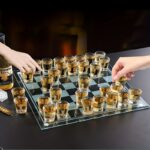 Bar game glass chess set, 1 unit - Image 3