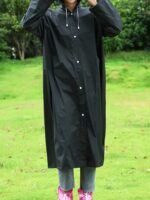 Black thick outdoor leisure adult outdoor sports raincoats, 3 pack - Image 5