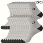 Men's mid-length socks, 20 pair pack - Image 6