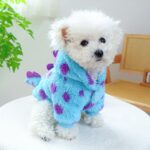 Short floral dinosaur pet sweatshirt jacket for dogs & cats, 1 unit - Image 8