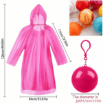 Mini raincoat set with keychain ball, 6 pack - Image 8