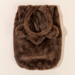 Teddy bear design pet plush hoodie for small cats and dogs, 1 unit - Image 9