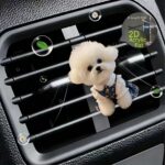 Bichon frise reusable car air freshener perfume diffuser clip, 1 unit - Image 7