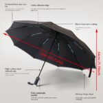 Automatic reverse umbrella with light, 1 unit - Image 2