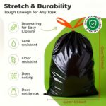 Thickened leak-proof drawstring garbage bags, 300 pack - Image 6