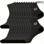 Men's mid-length socks, 20 pair pack - Image 8