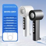 USB rechargeable high-speed handheld fan set, 2 pack - Image 9