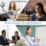 Wireless lavalier microphone with windproof fur cover, 1 unit - Image 9