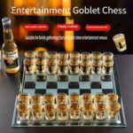 Bar game glass chess set, 1 unit - Image 2