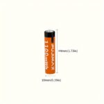 Pujimax rechargeable AAA lithium battery, 2 pack - Image 2