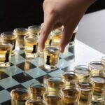 Bar game glass chess set, 1 unit - Image 7