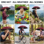 Outdoor umbrella hat, hands-free sun protection, 1 unit - Image 9