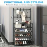 Multifunctional entryway shoe & hat storage rack, 1 unit - Image 3
