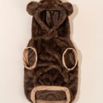 Teddy bear design pet plush hoodie for small cats and dogs, 1 unit - Image 7