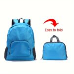 Foldable backpack travel bag, 1 unit - Image 8