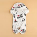 I love mom i love dad print pet clothes dog jumpsuit, 1 unit - Image 7