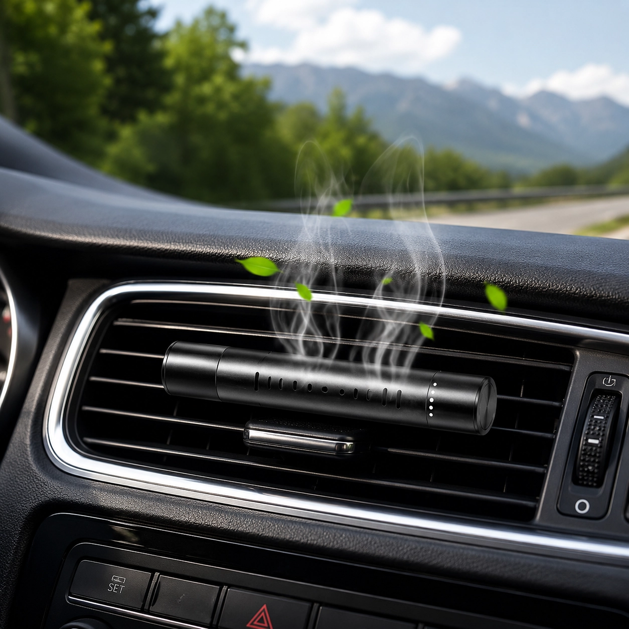 NATG215 1pc Metal Car Air Vents with Aromatherapy Sticks - Image 1