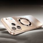 Magnetic wireless charging phone case, titanium coloured glass, 1 unit - Image 4