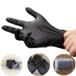 Disposable black vinyl nitrile gloves, 4 mil thickness, 100 pack - Image 7