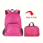 Foldable backpack travel bag, 1 unit - Image 6