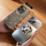 Magnetic wireless charging phone case, titanium coloured glass, 1 unit - Image 12