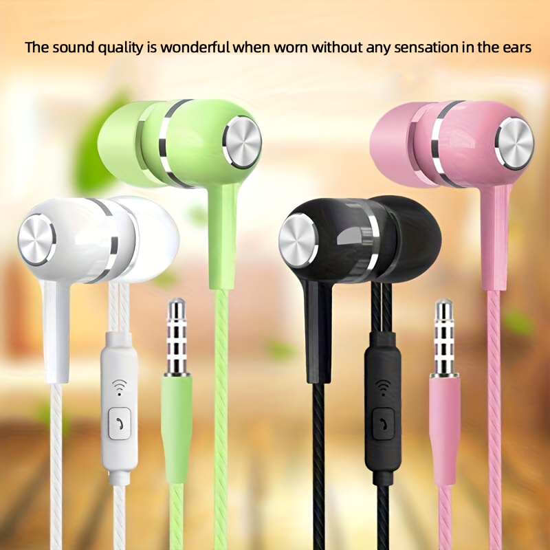 d2e7eb31-bbe3-4558-91a3-0391080b5044-1.jpg 4pcs Noise-Canceling In-Ear Headphones with Microphone - Image 1