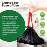Thickened leak-proof drawstring garbage bags, 300 pack - Image 8
