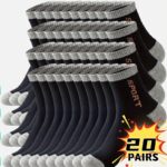 Men's four seasons sports socks, 20 pair pack - Image 11