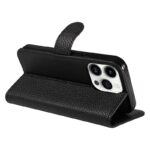 Phone case, luxury lychee faux leather wallet phone case, 1 unit - Image 12