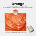 Heat-insulating polyester film foil blanket raincoat set, 4 pack - Image 7