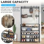 Multifunctional entryway shoe & hat storage rack, 1 unit - Image 2